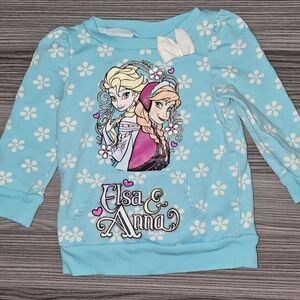 Disney 18m Girls Frozen Elsa & Anna Sweatshirt Top